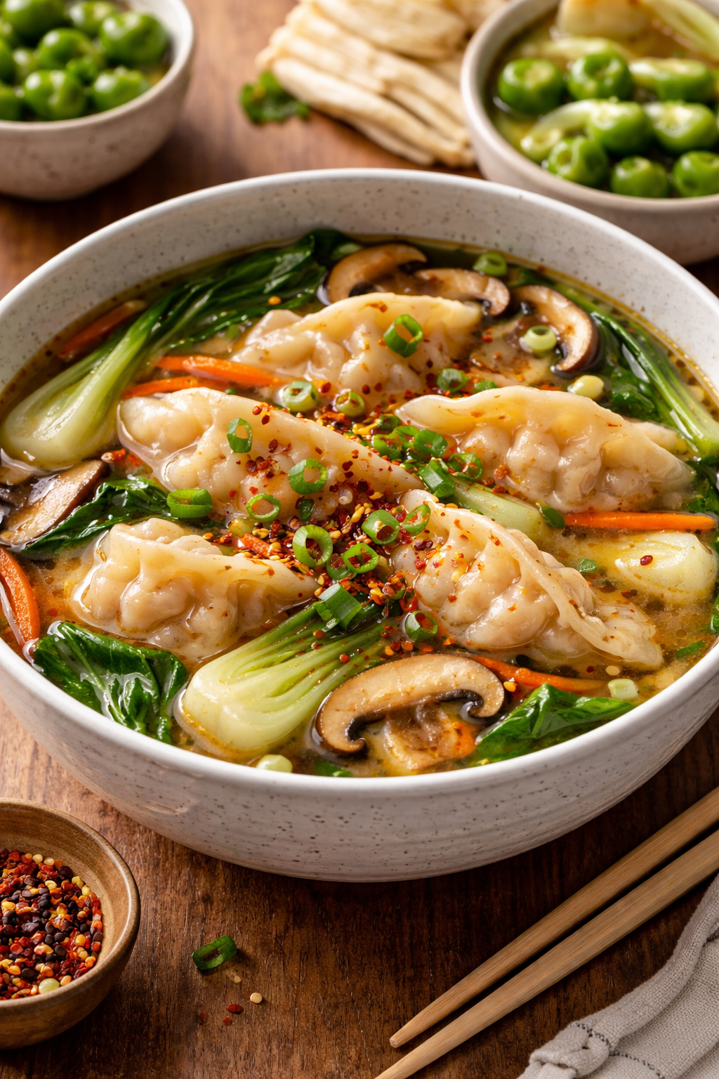 Asian Dumpling Soup