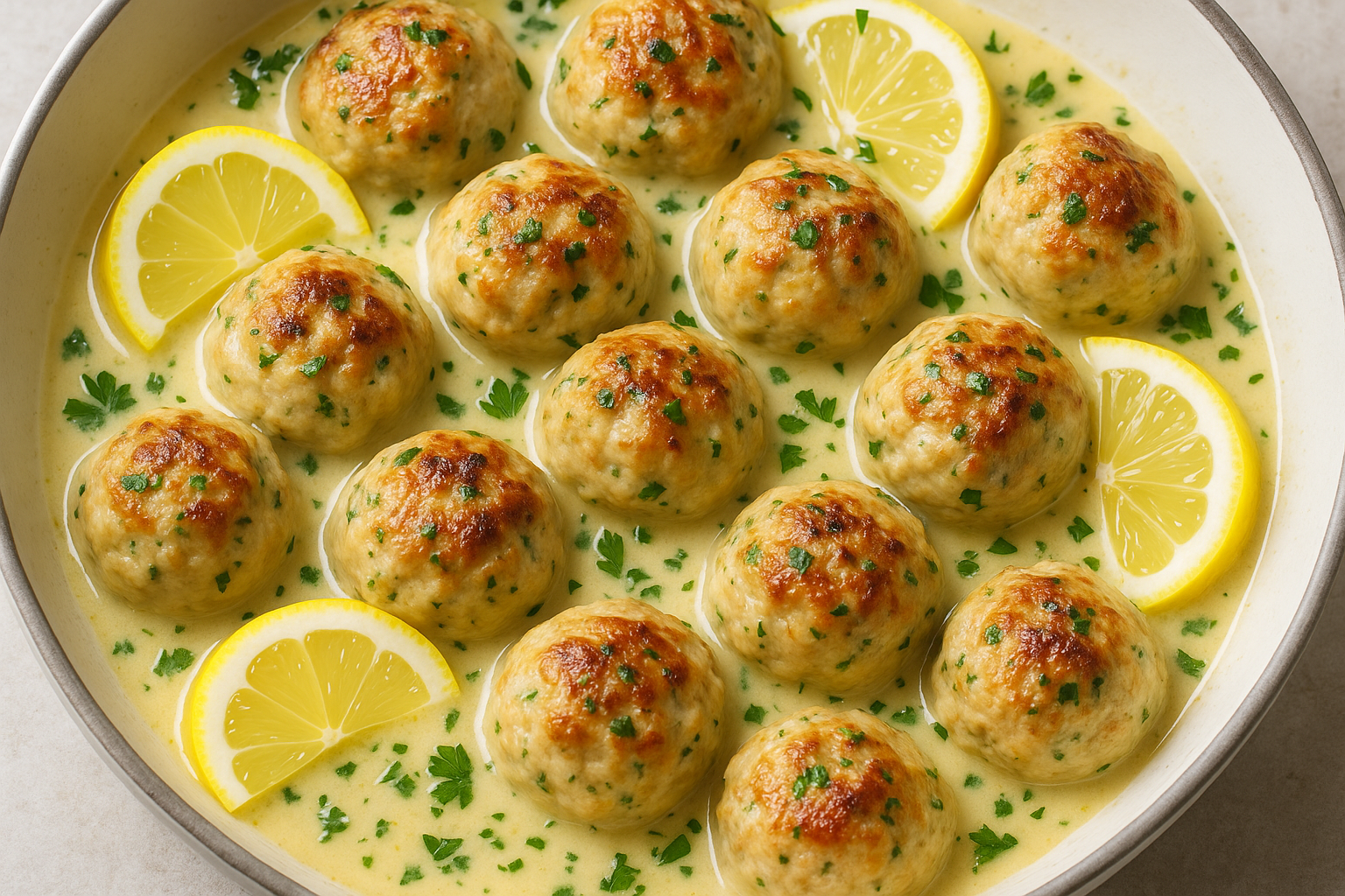 Lemon Chicken Meatballs